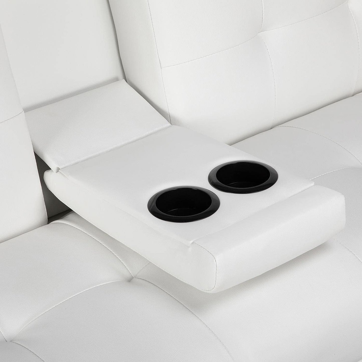 Adjustable Convertible Sofa Bed with Cup Holders